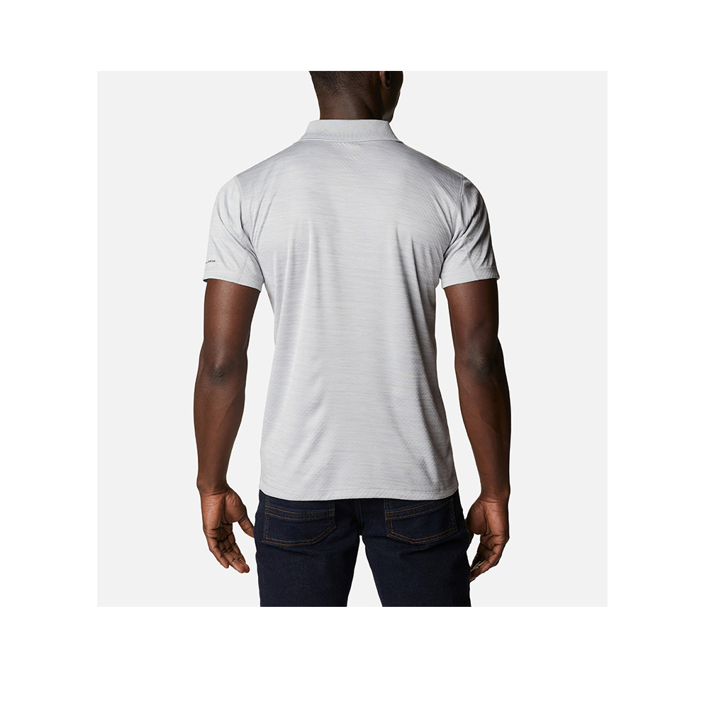 Columbia哥倫比亞 男款-涼感快排防曬短袖Polo衫花灰色 - Zero Rules™ Polo Shirt  UAE60820HG/IS_5