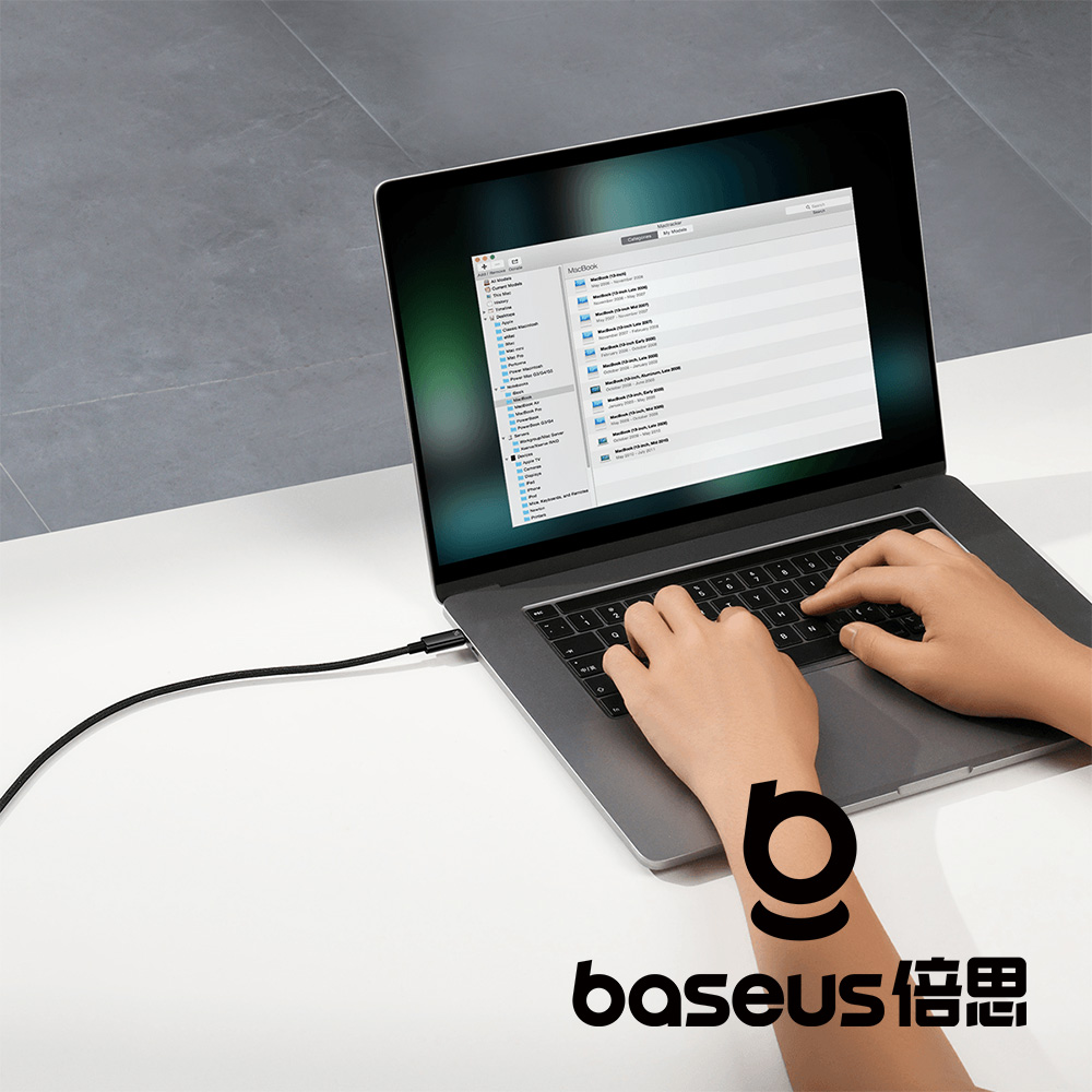 【Baseus 倍思】鎢金 Type C to C 240W 快充數據線 黑 公司貨_4