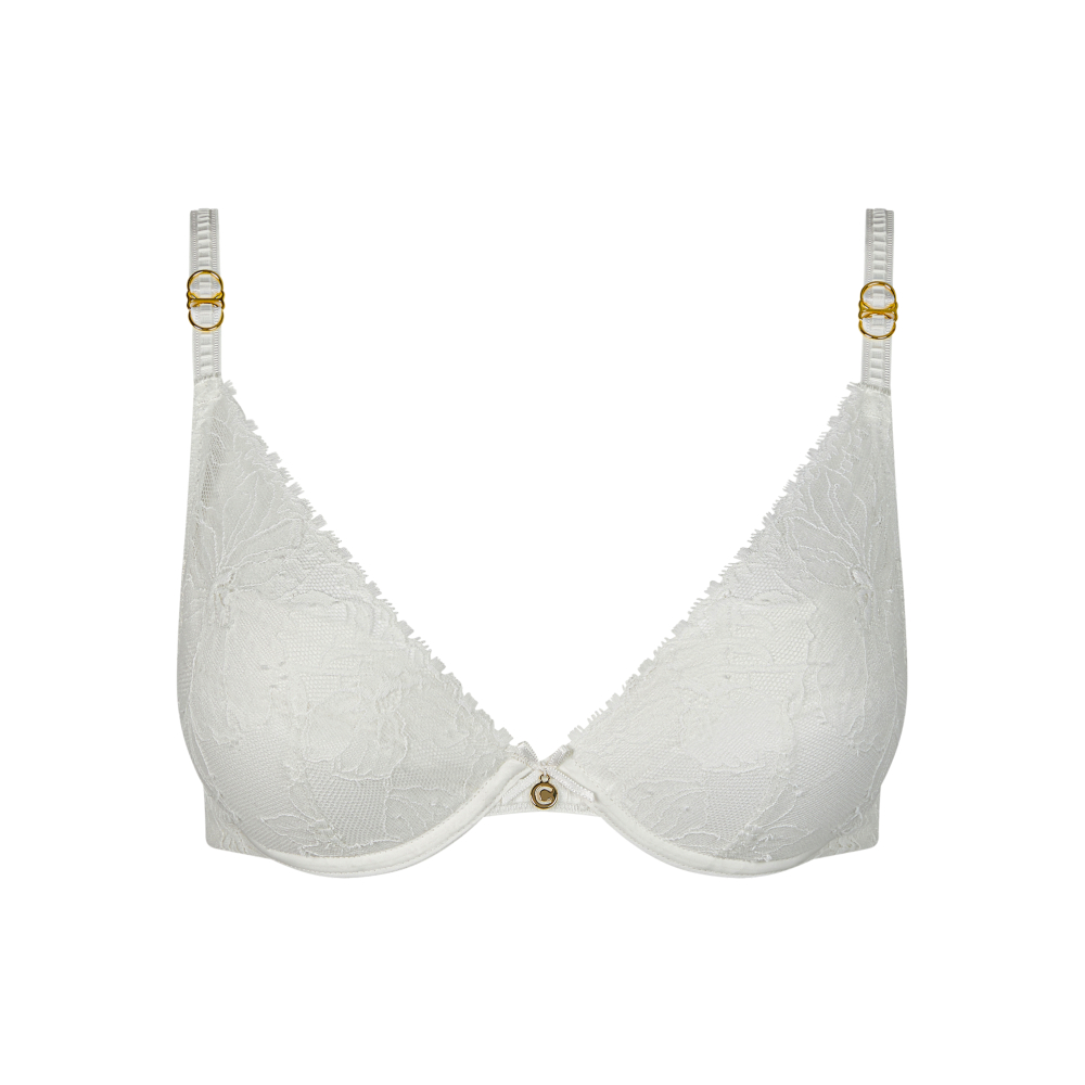 【Chantelle】集中托高內衣>BCD罩杯>牛奶白(21U20_0LW)【Orchids】_4