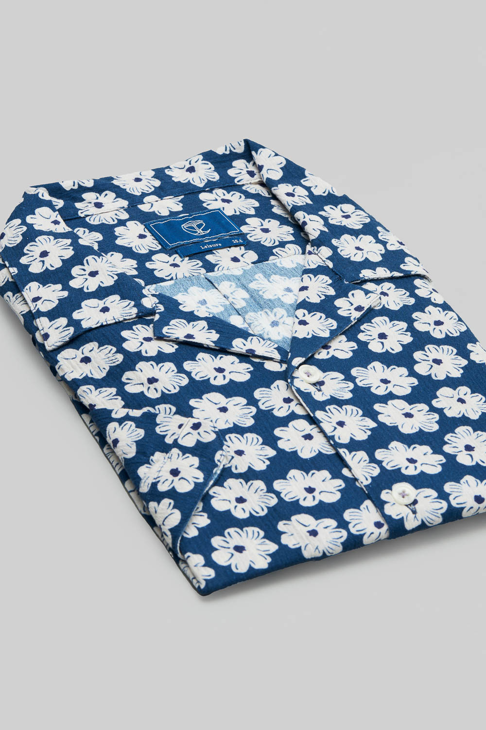 SST&C Allover Floral Crepe Cuban Collar Loose Fit Short-Sleeved Shirt | 0412402014  (Outlet)_7