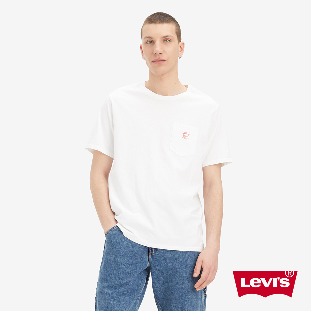 LEVI’S Workwear工裝系列男款寬鬆版經典220G厚磅口袋短TEE 人氣新品