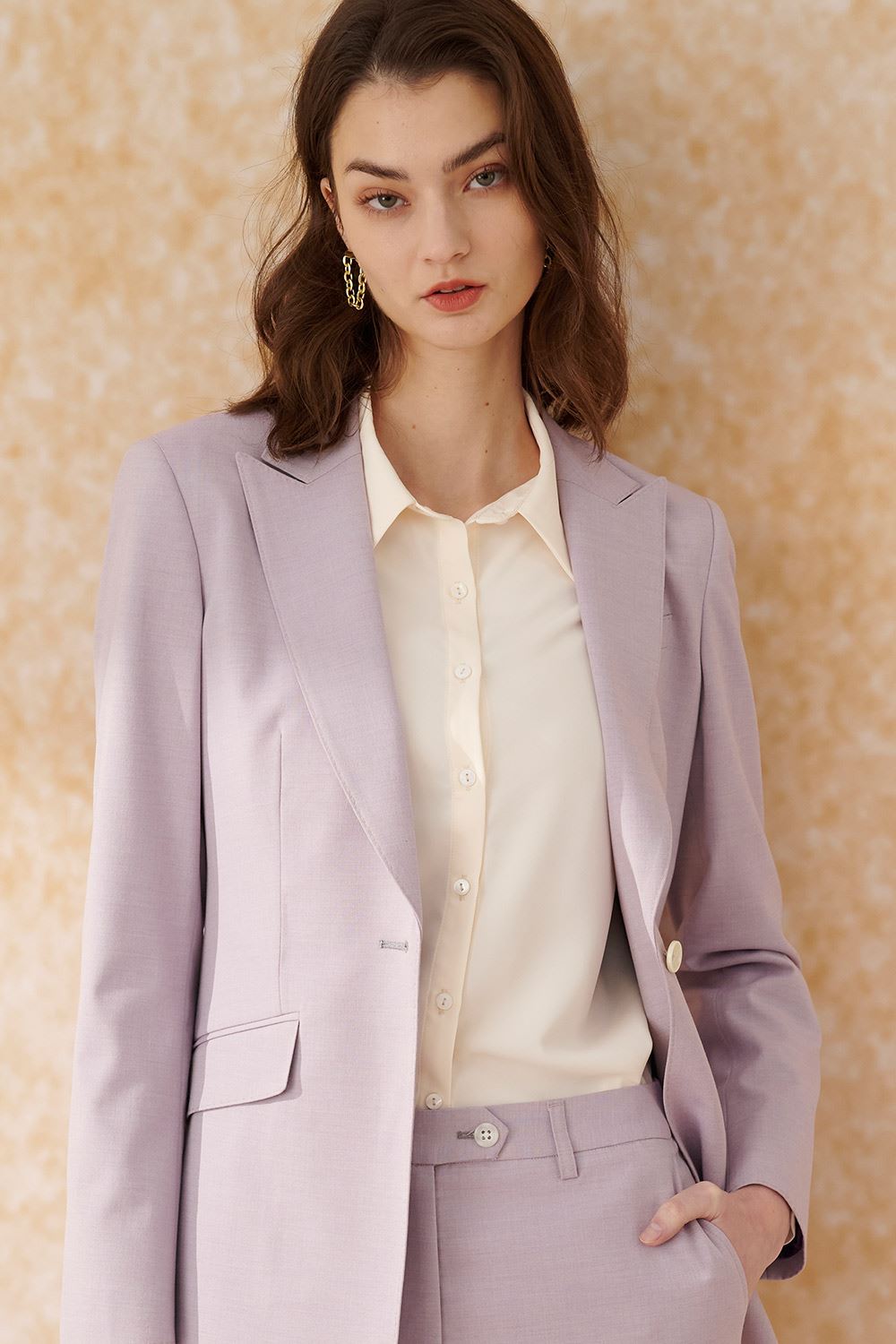 SST&C Light Pink Sword Collar Suit | 7162402003  (Outlet)_1