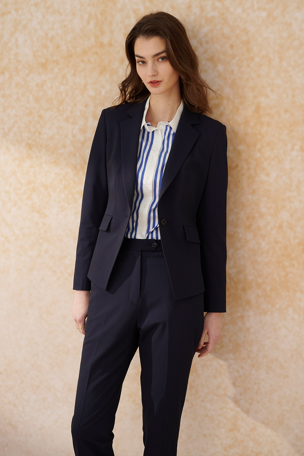 SST&C Navy Square Collar Suit | 7162402004  (Outlet)_2