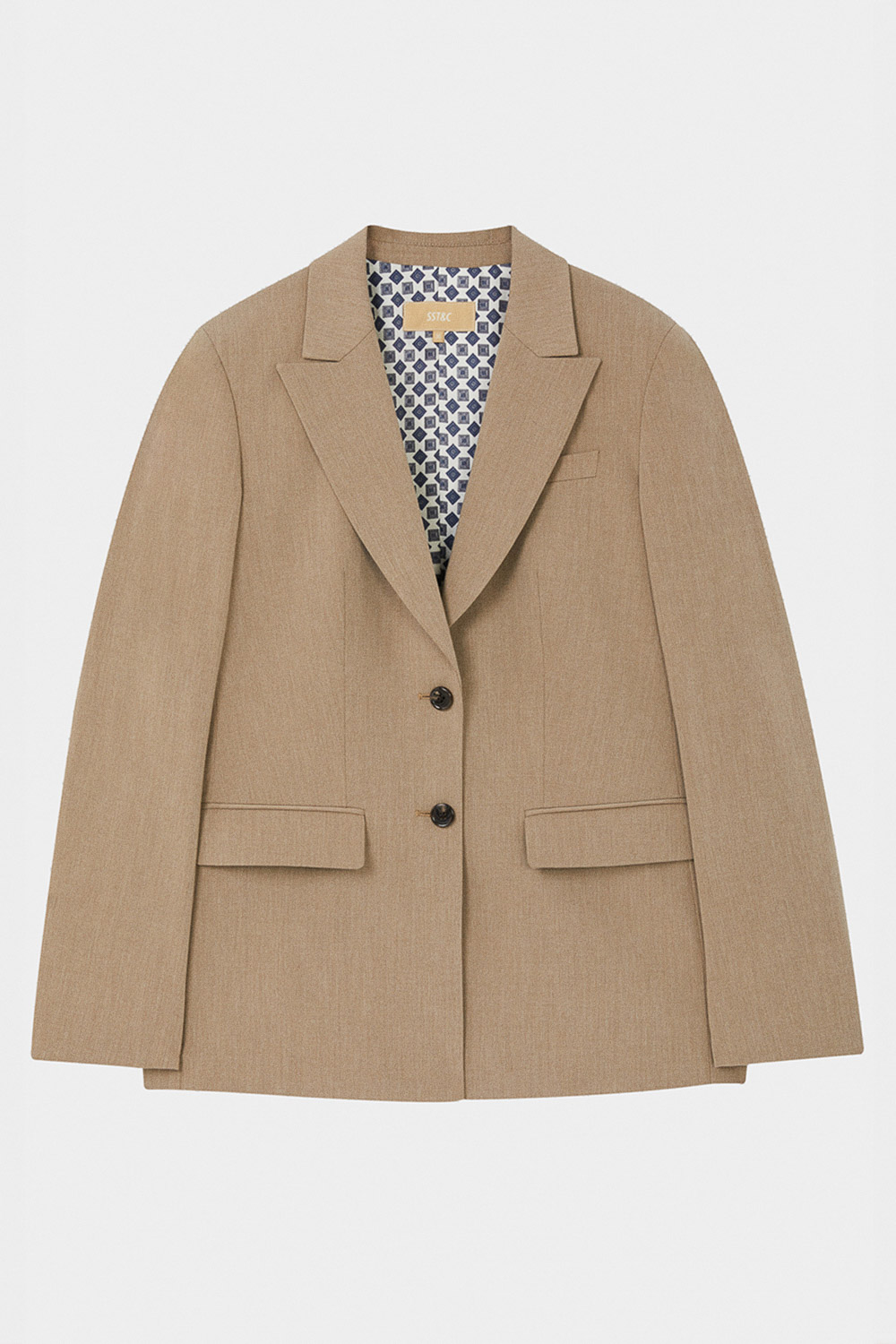 SST&C Khaki Sword Collar Suit | 7162402005  (Outlet)_7