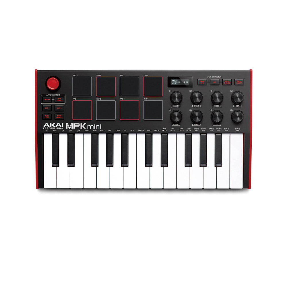【AKAI】MPK mini mk3 USB MIDI 鍵盤 公司貨_1