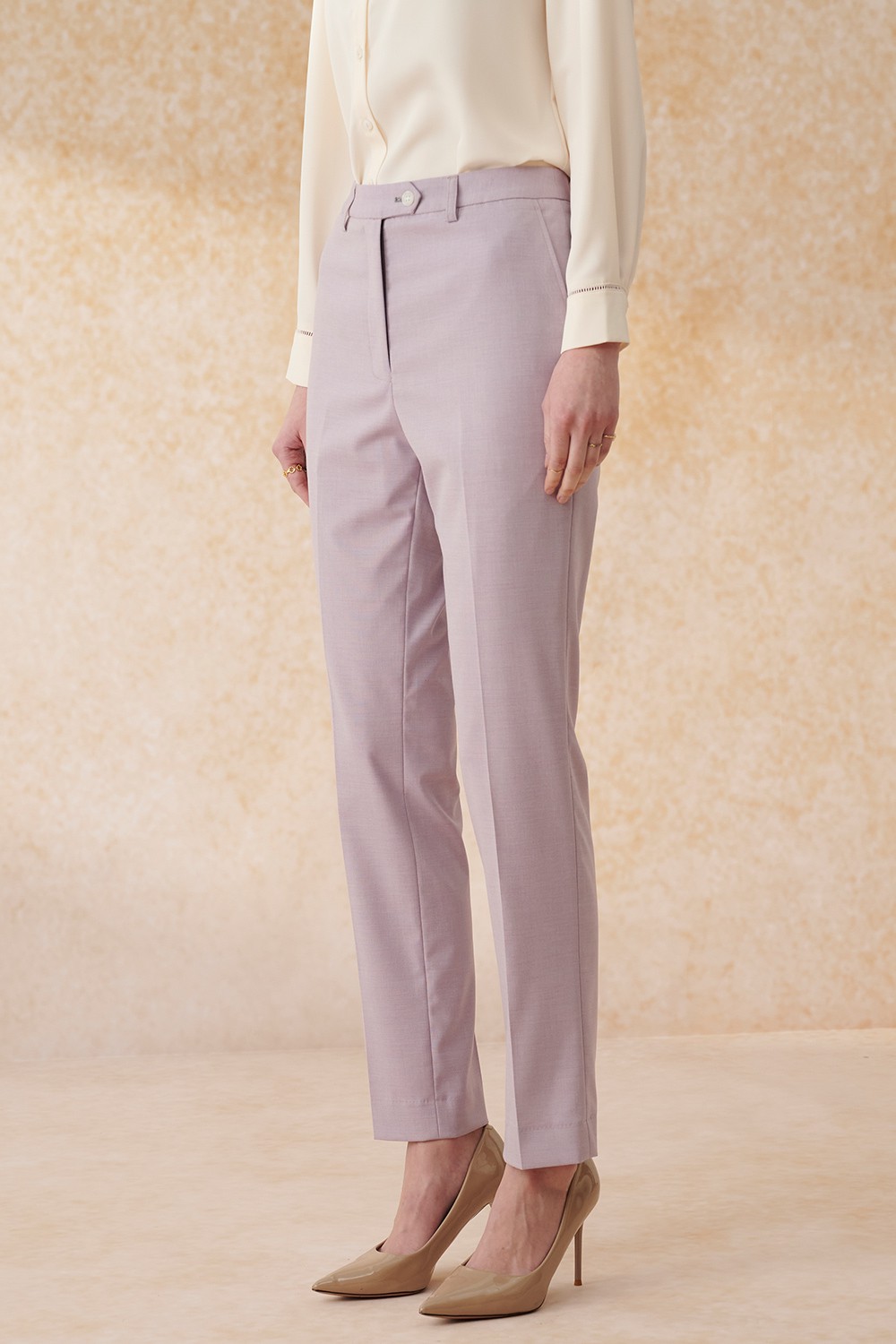 SST&C Light Pink Fitted Trousers | 7262402003  (Outlet)_5