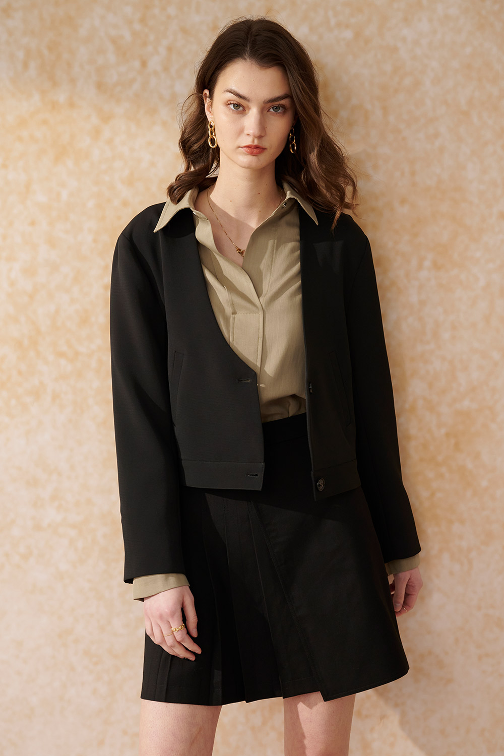 SST&C Coffee Green Short Pullover | 7662402004  (Outlet)_5