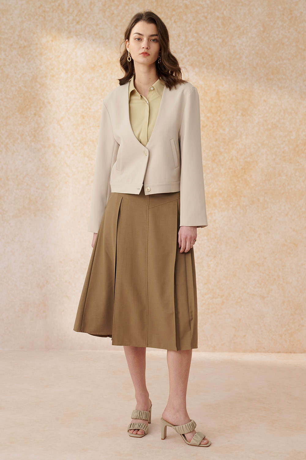 SST&C Khaki Style Short Coat | 8162402001  (Outlet)_3