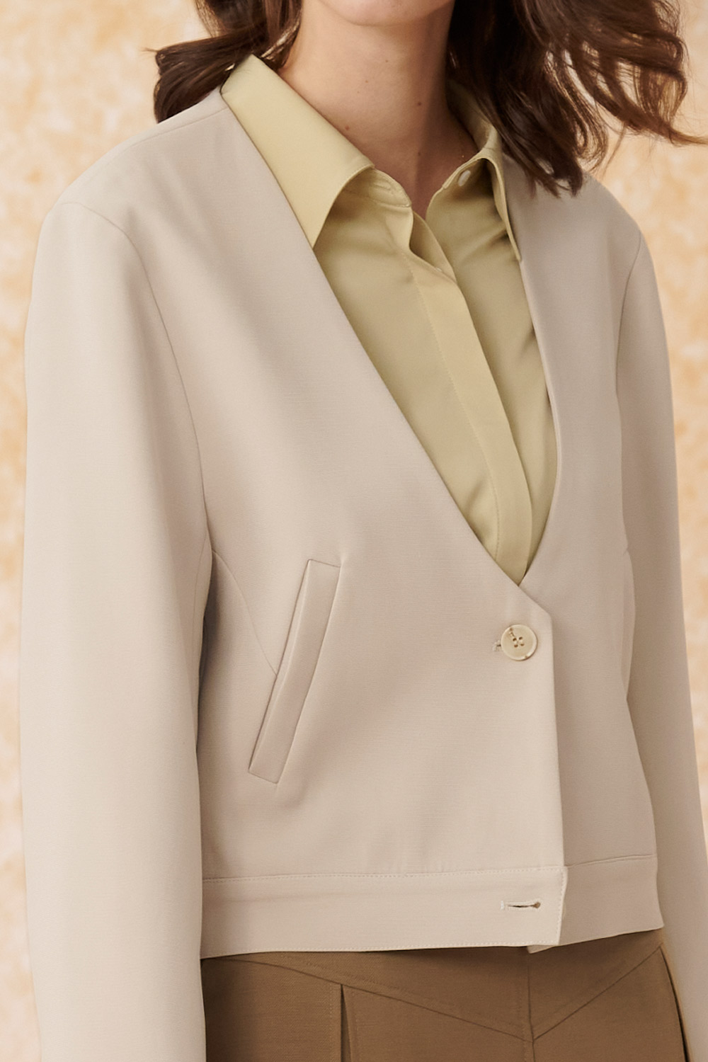 SST&C Khaki Style Short Coat | 8162402001  (Outlet)_4