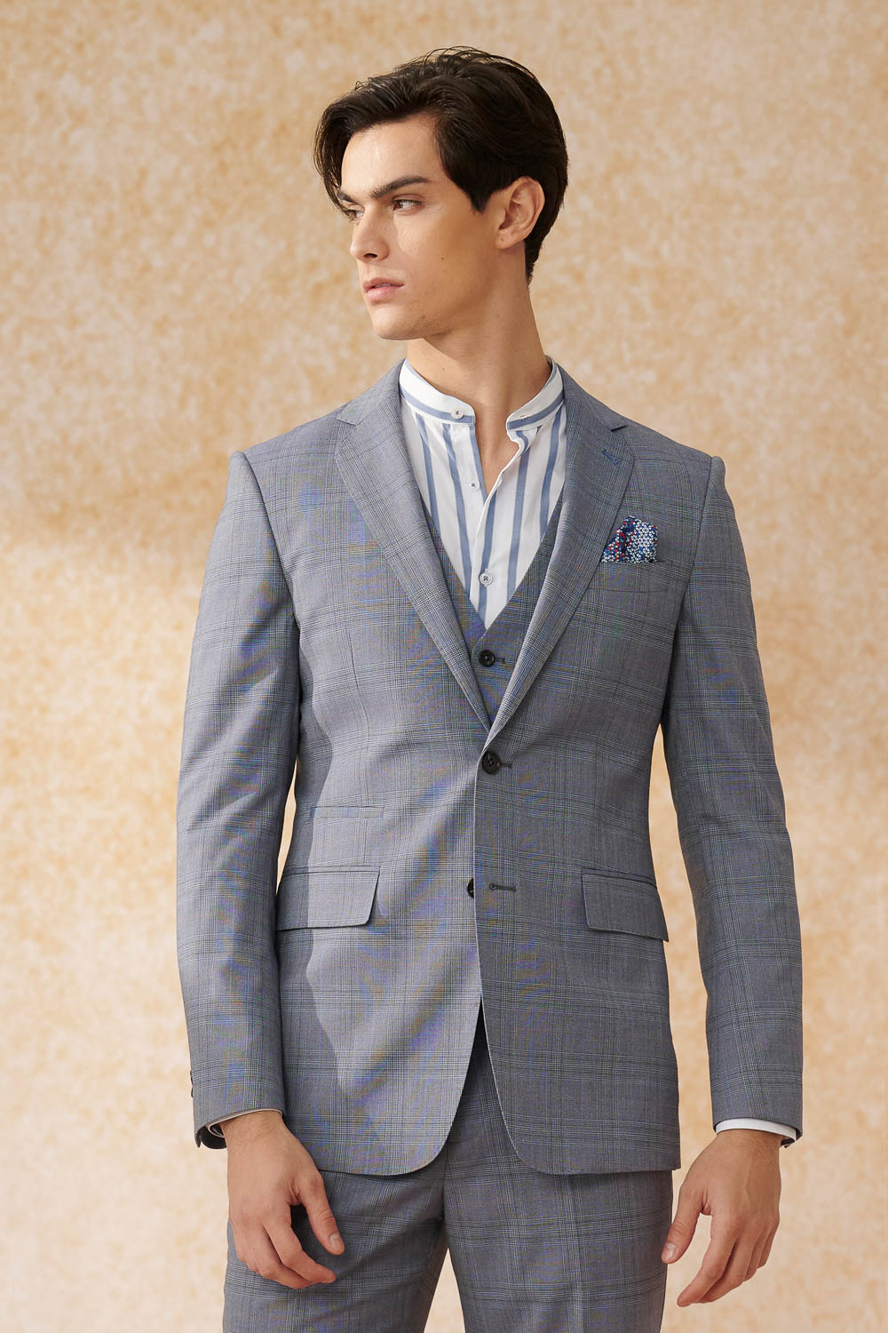 SST&C Gray Welsh Check Tailor Suit Jacket | 0112402001  (Outlet)_0
