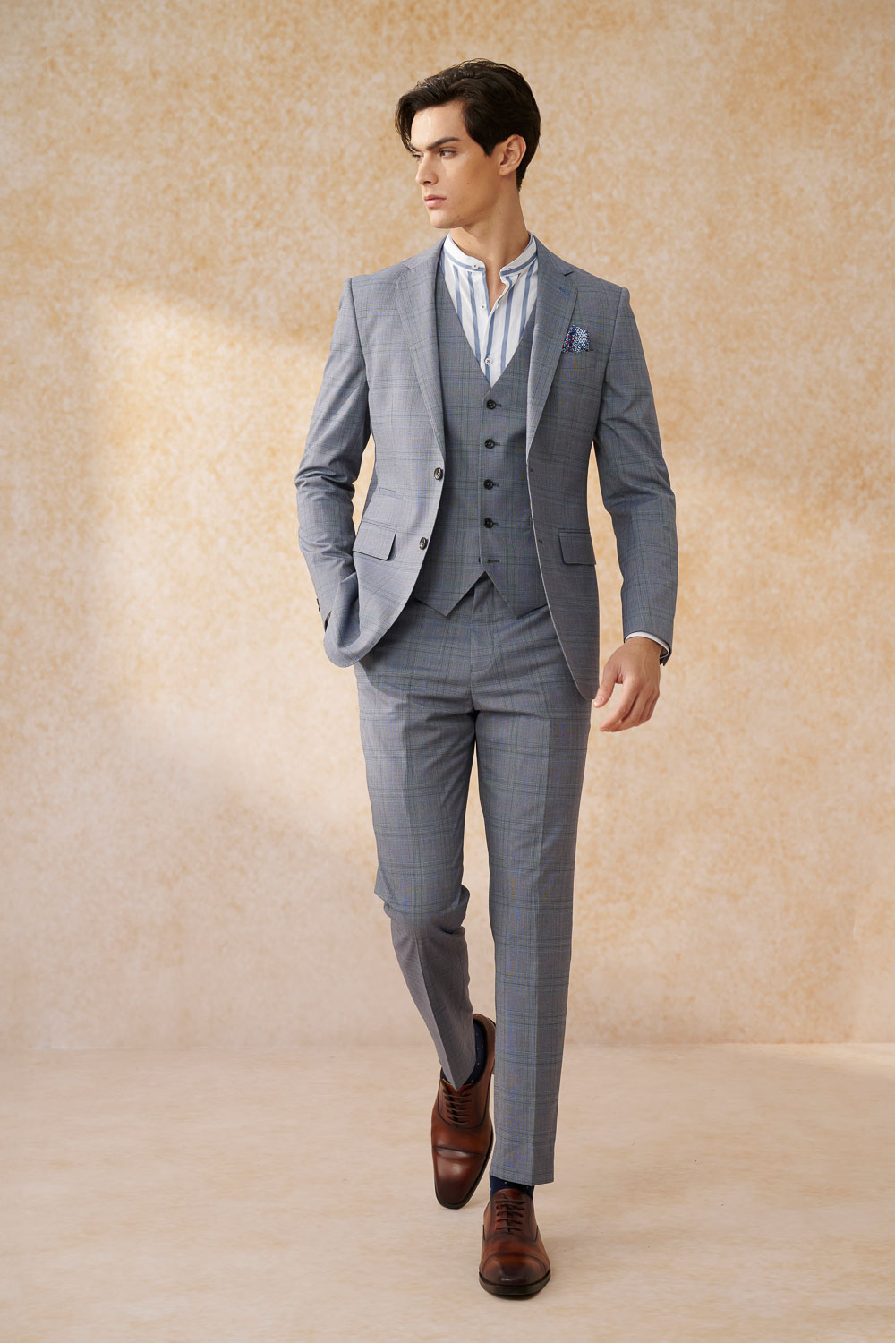 SST&C Gray Welsh Check Tailor Suit Jacket | 0112402001  (Outlet)_3