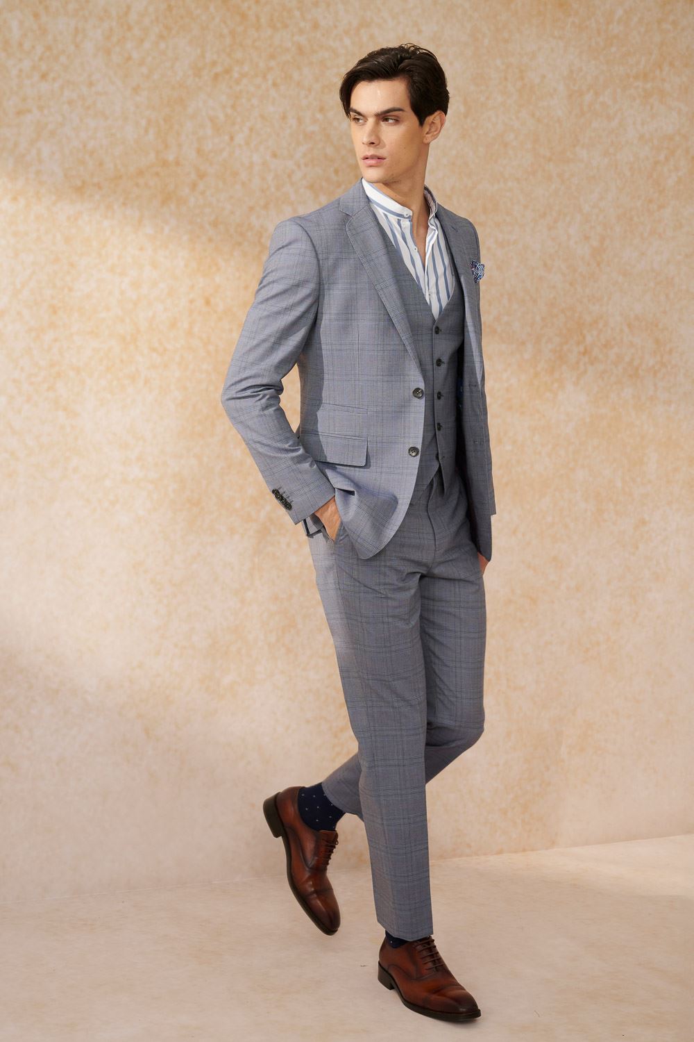 SST&C Gray Welsh Check Tailor Suit Jacket | 0112402001  (Outlet)_4