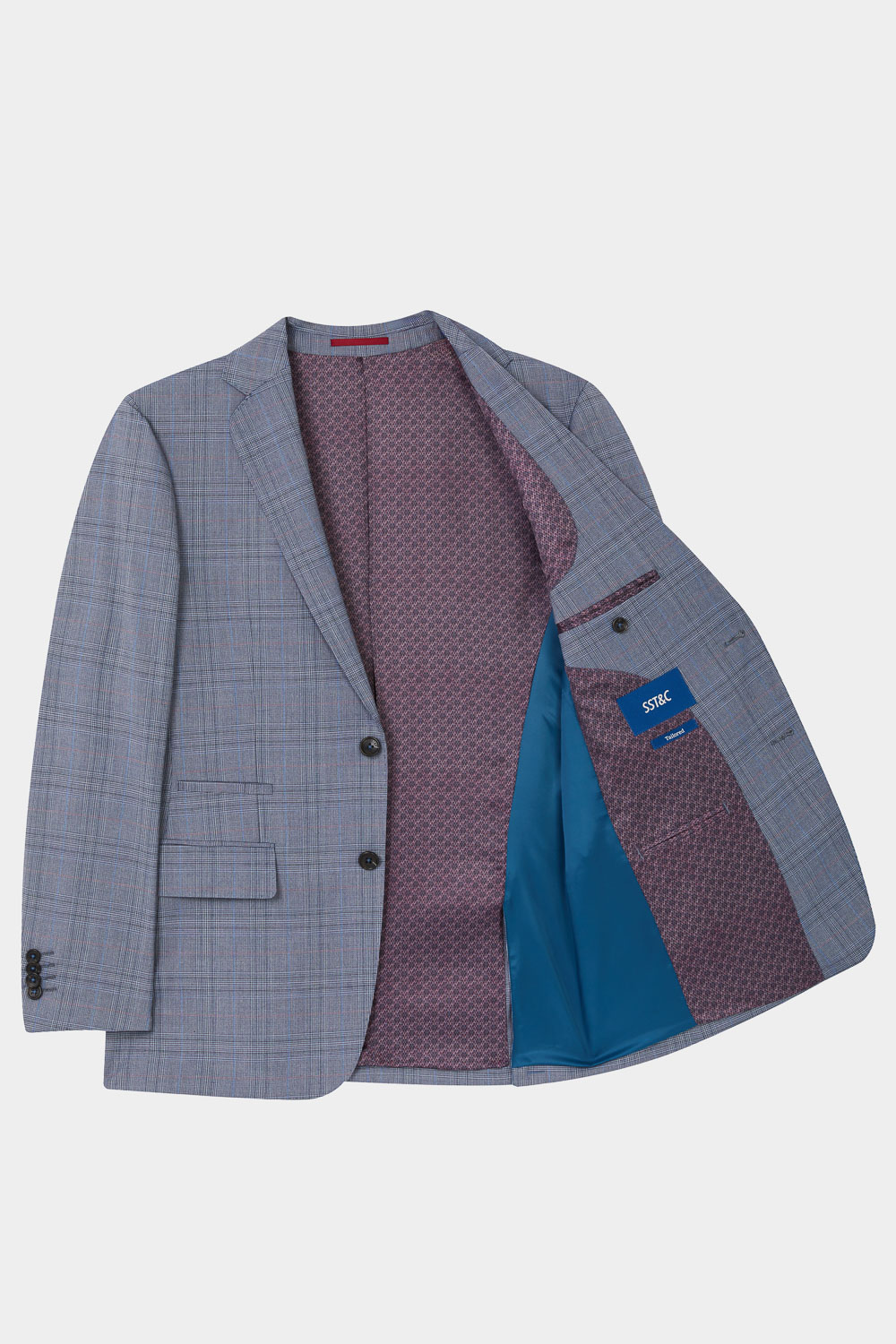 SST&C Gray Welsh Check Tailor Suit Jacket | 0112402001  (Outlet)_8