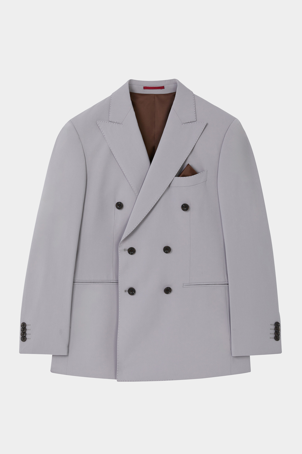 SST&C Matte Gray Purple Slim Double Breasted Suit Jacket | 0112402008  (Outlet)_7
