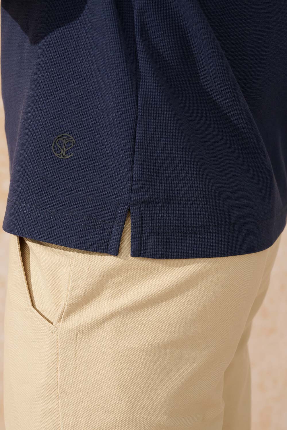 SST&C Deep Navy Blue Short-Sleeved Polo Shirt | 1012402004  (Outlet)_4