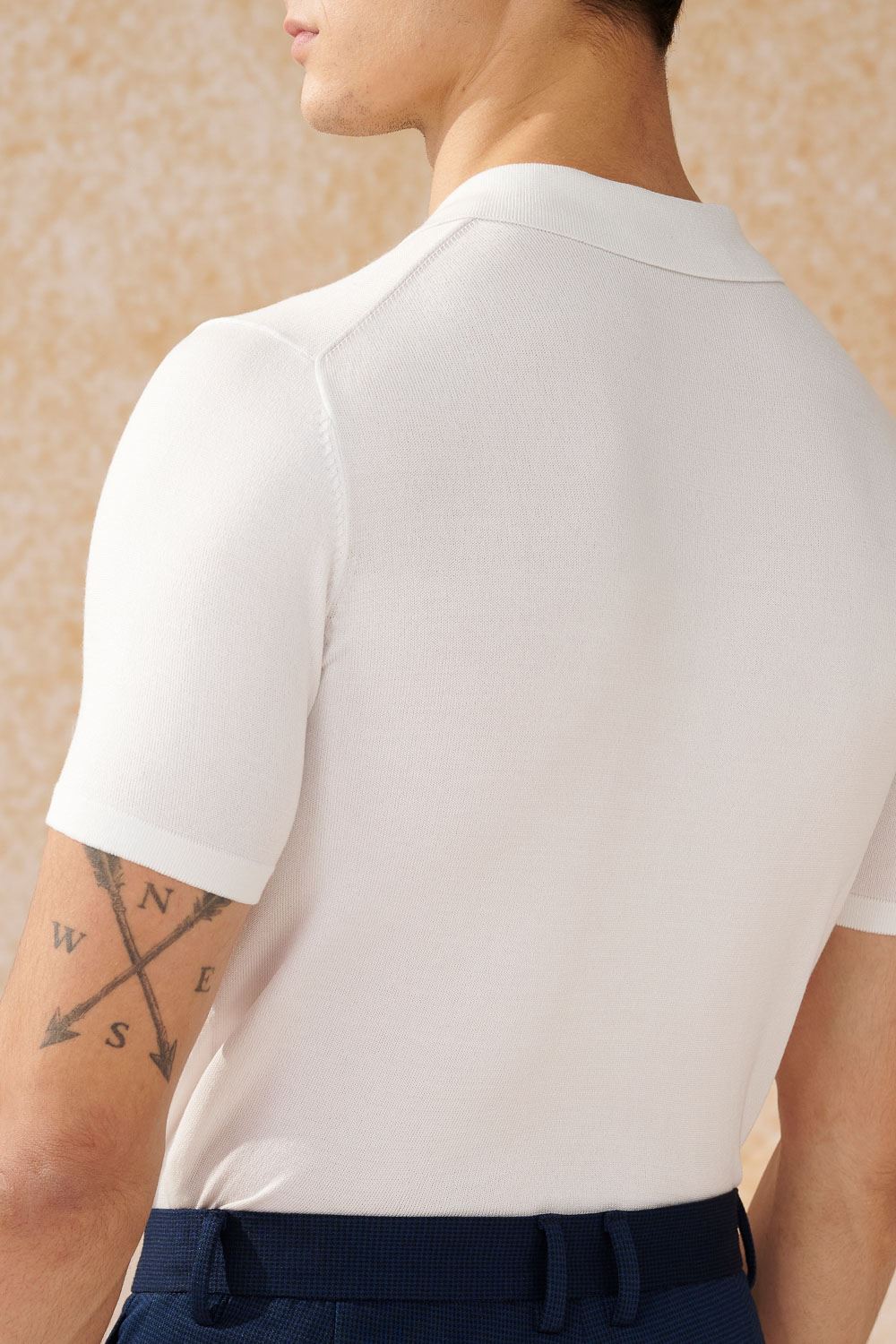 SST&C Bright White Cardigan Short-Sleeved Sweater | 1112402001  (Outlet)_4