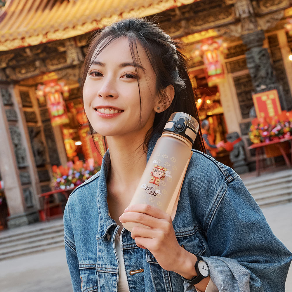 【鎮瀾宮】大甲媽祖彈蓋水壺(500ml)-香檳金 MZ00A05GD_0