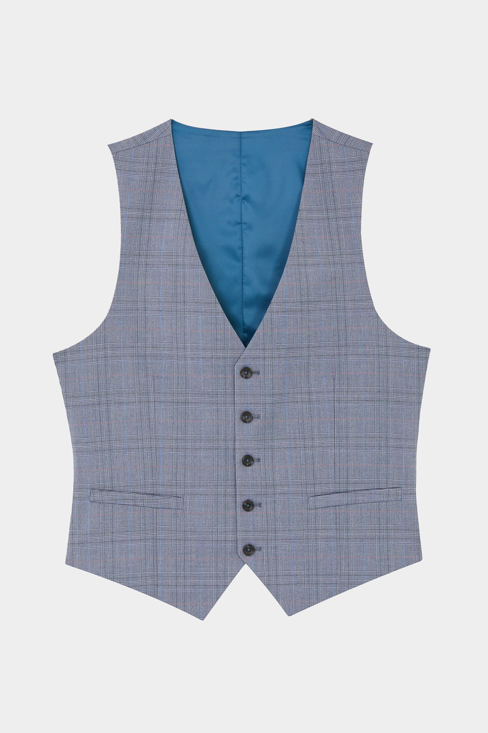 SST&C Gray Welsh Check Tailor Suit Vest | 0512402001  (Outlet)_7