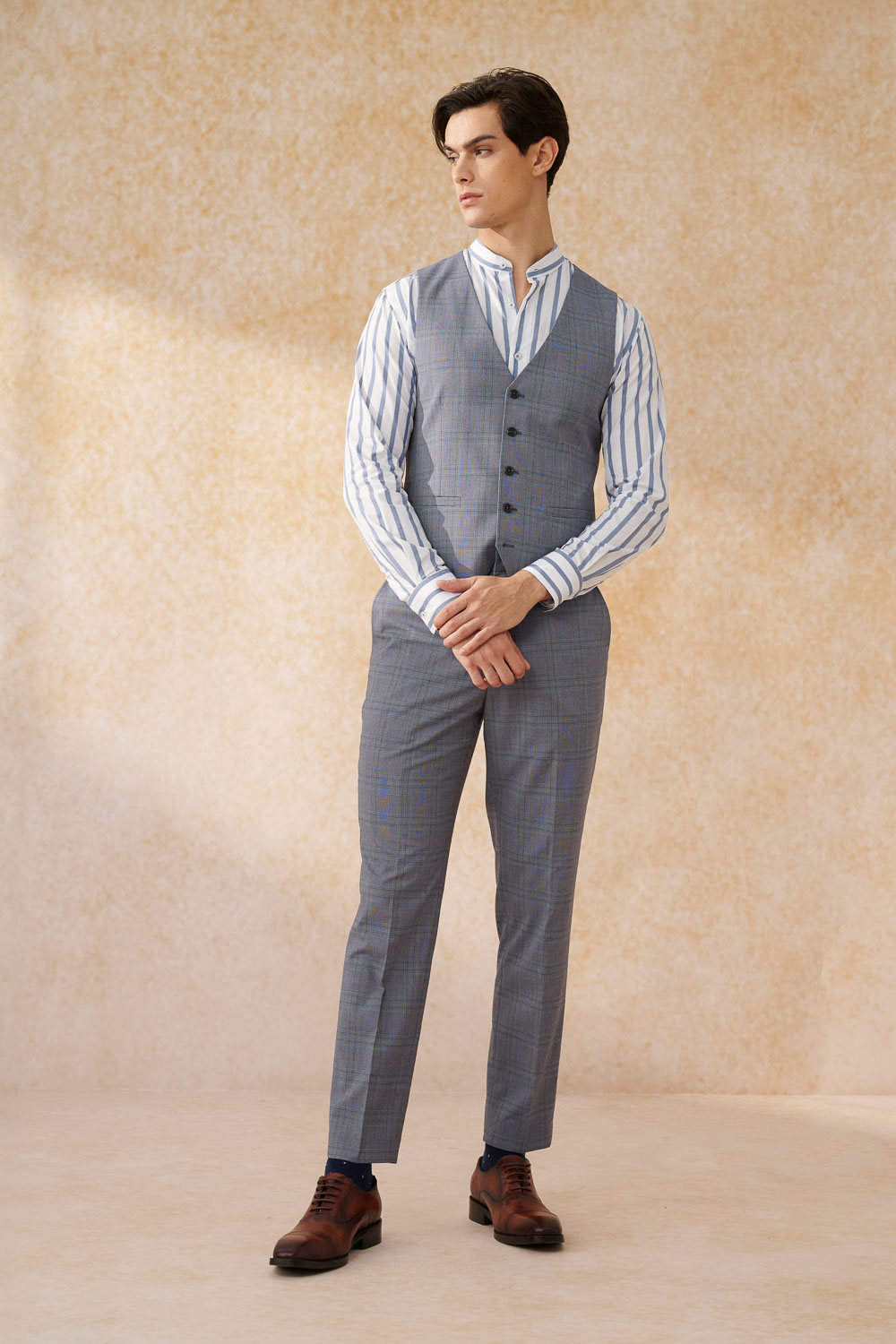 SST&C Gray Welsh Check Tailor Suit Trousers | 0212402001  (Outlet)_2