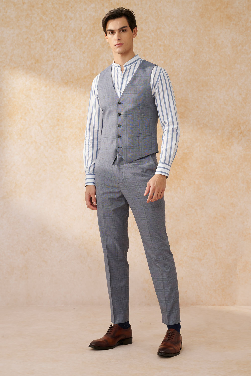 SST&C Gray Welsh Check Tailor Suit Trousers | 0212402001  (Outlet)_3