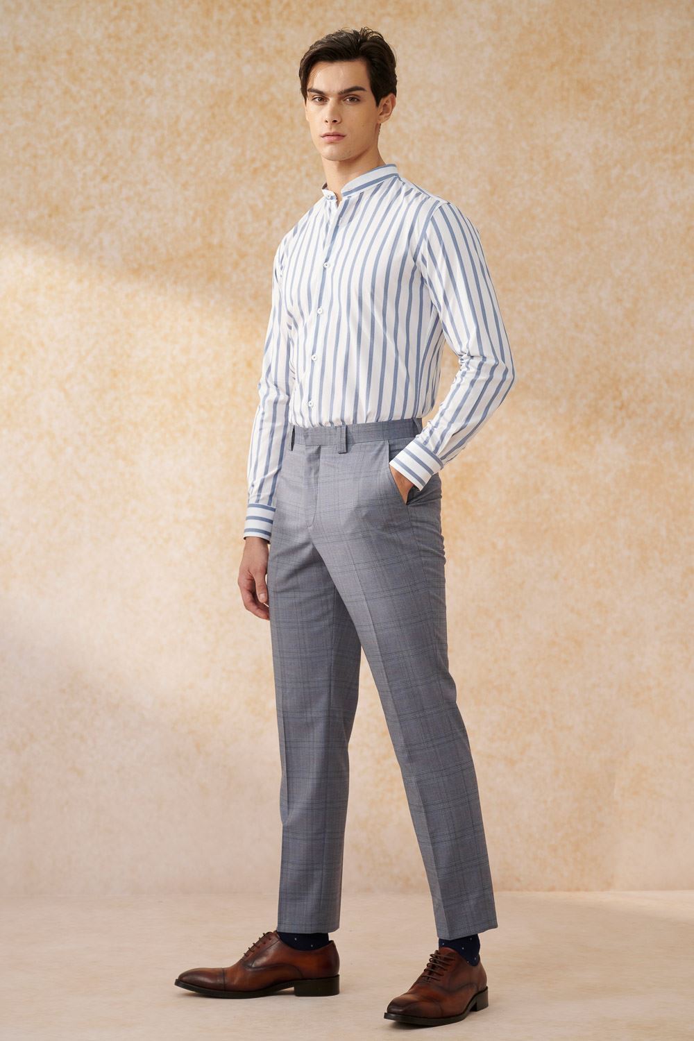 SST&C Gray Welsh Check Tailor Suit Trousers | 0212402001  (Outlet)_4