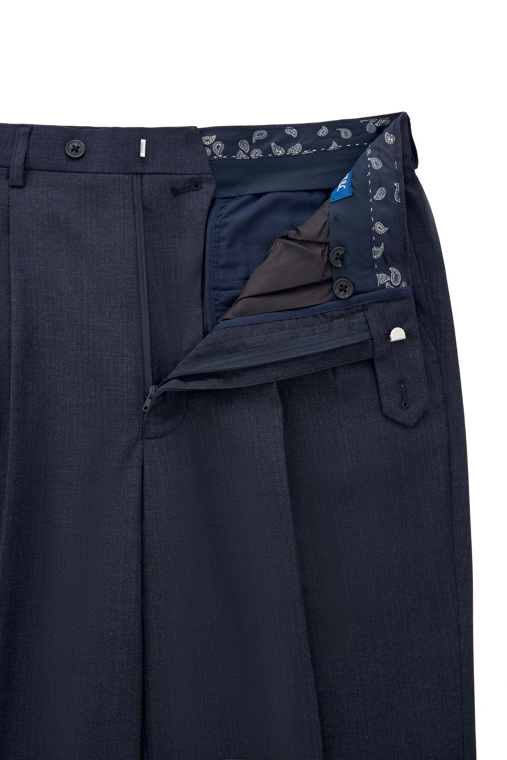 SST&C Navy Blue Loose Suit Trousers | 0212402003  (Outlet)_8