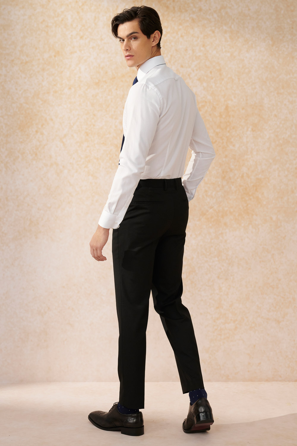 SST&C Black Slim Fit Suit Trousers | 0212402007  (Outlet)_2