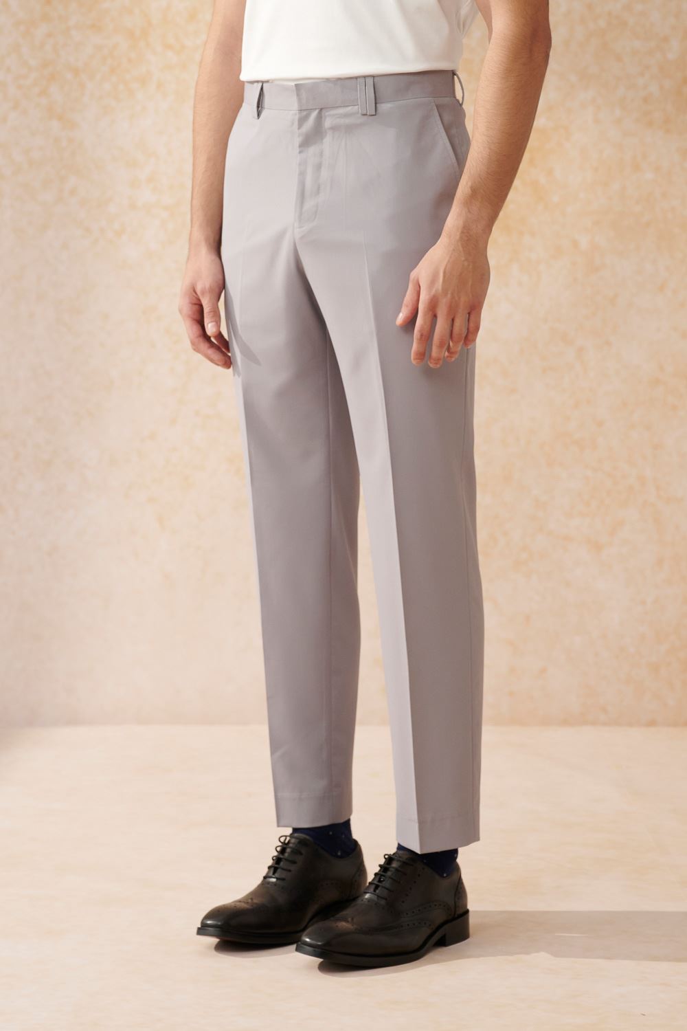 SST&C Matte Gray Purple Slim Double Breasted Suit Trousers | 0212402008  (Outlet)_6