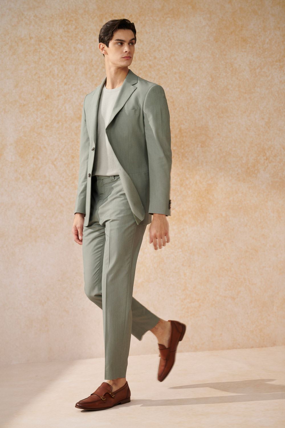SST&C Mint Green Slim Fit Suit Trousers | 0212402009  (Outlet)_0