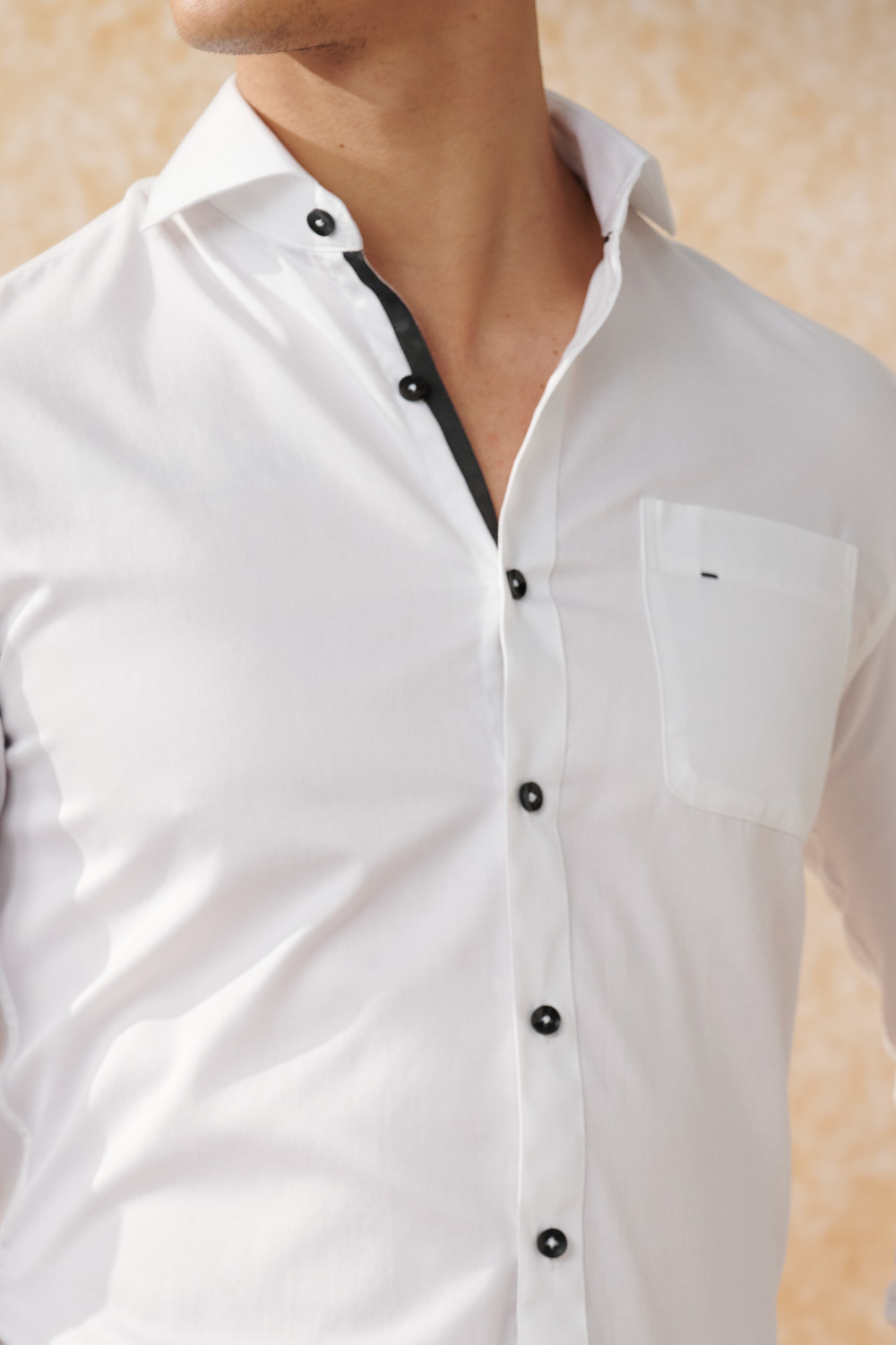 SST&C #Easycare  White Plain Standard Shirt | 0312402011  (Outlet)_4