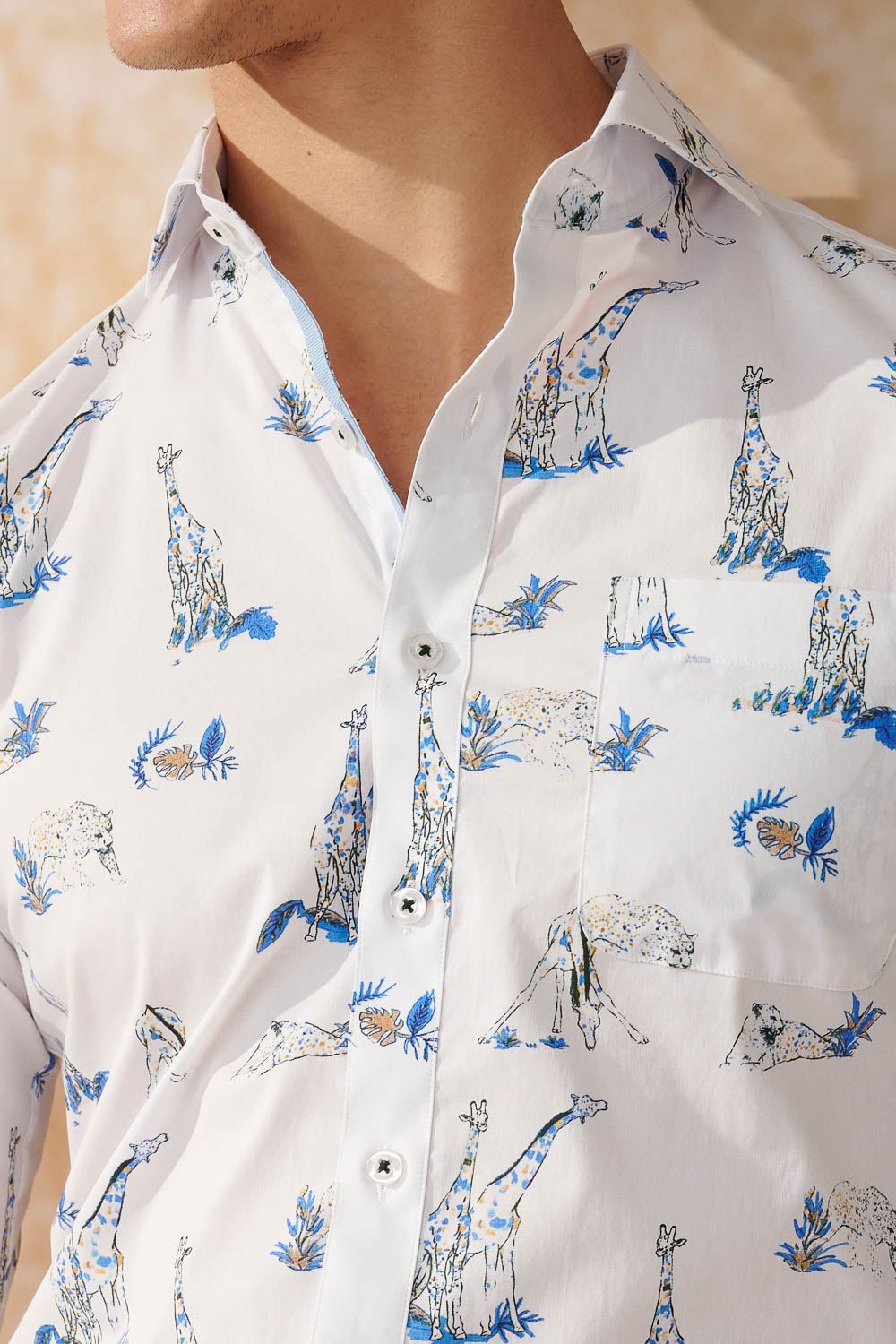 SST&C #Elastic Fit  Giraffe Print Standard Fit Shirt | 0312402012  (Outlet)_4