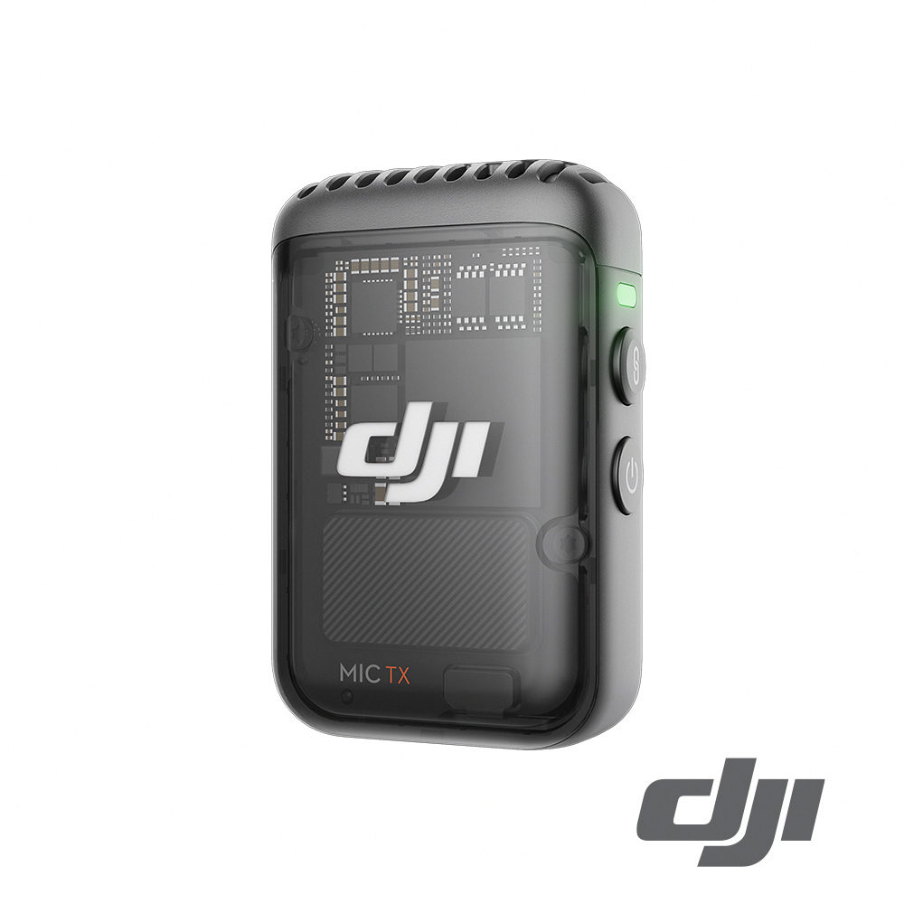 【預購】【DJI】Mic 2 發射器 (透明黑) 公司貨_5