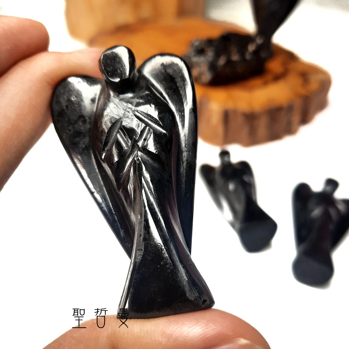 黑碧璽天使 Tourmaline 雕件/擺件 ~保護、紮根、轉化負面情緒_2