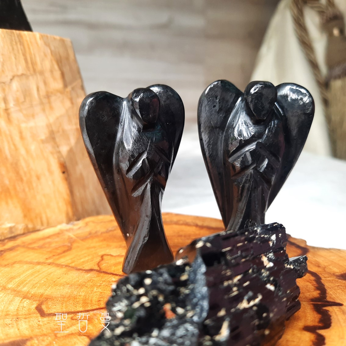 黑碧璽天使 Tourmaline 雕件/擺件 ~保護、紮根、轉化負面情緒_5