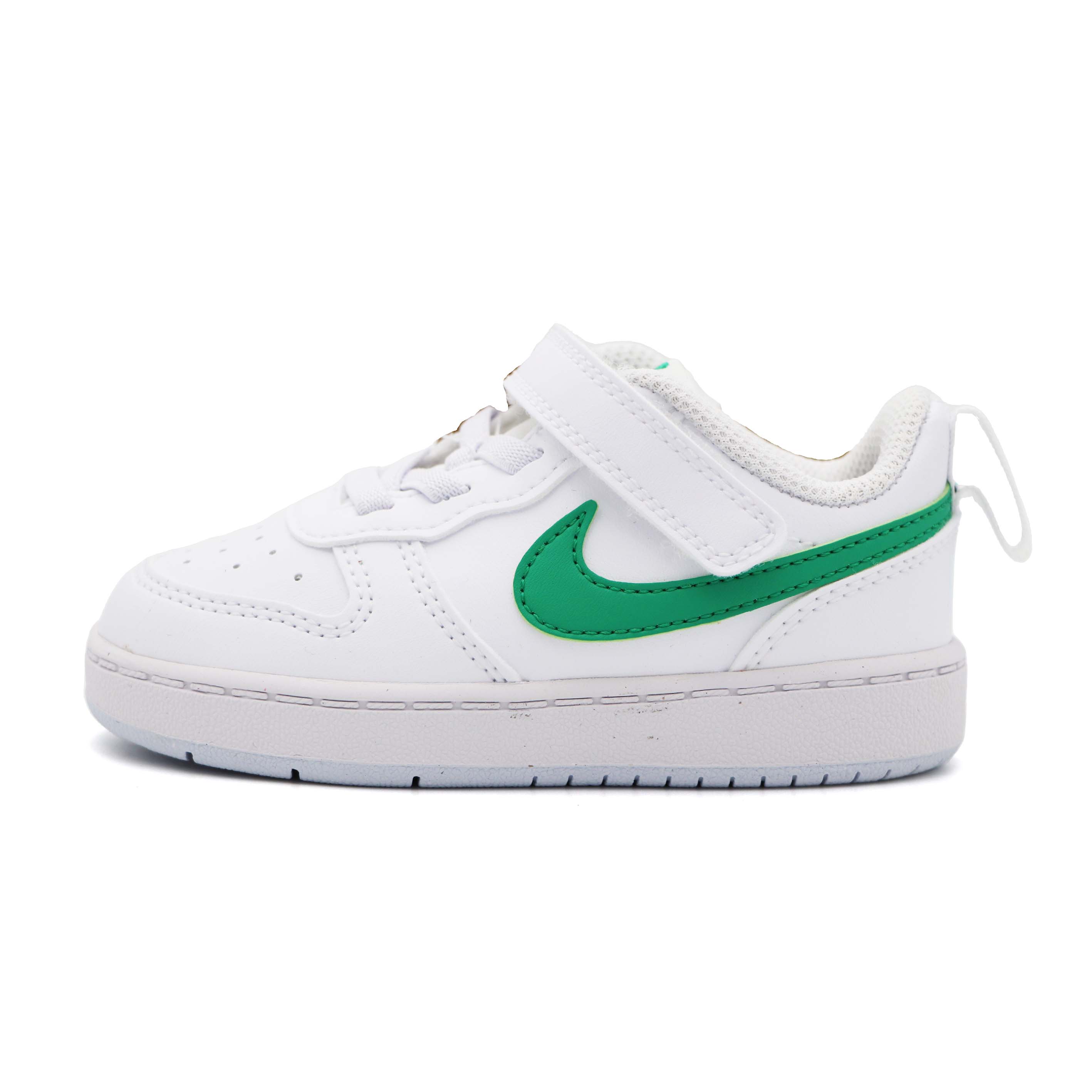 NIKE CORTEZ BASIC LOW RECRAFT (TD) 魔鬼氈 運動鞋 小童 白綠 S0090 (DV5458109)_0