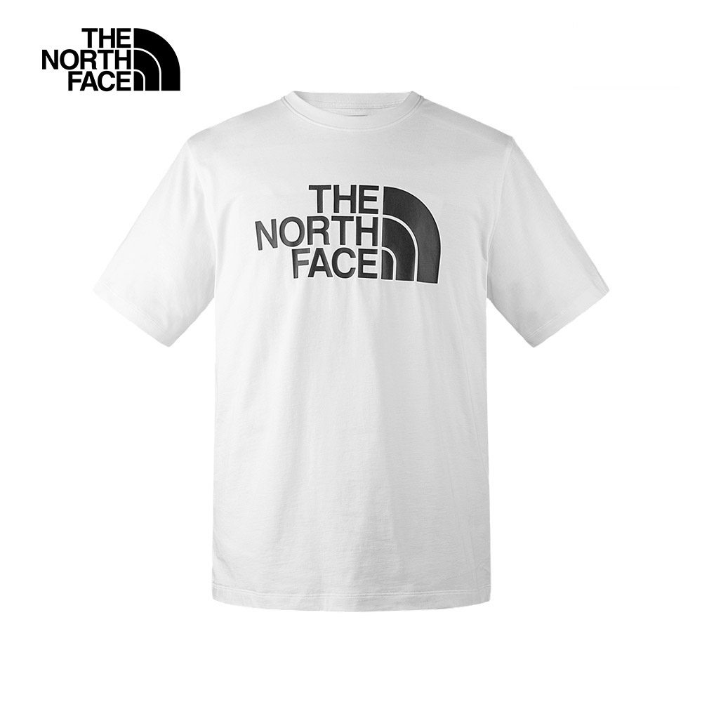 T️he North Face北面男女款白色純棉舒適透氣休閒短袖T恤｜86PSFN4_0