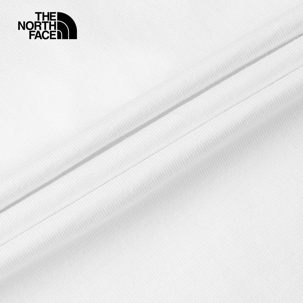 T️he North Face北面男女款白色純棉舒適透氣休閒短袖T恤｜86PSFN4_3