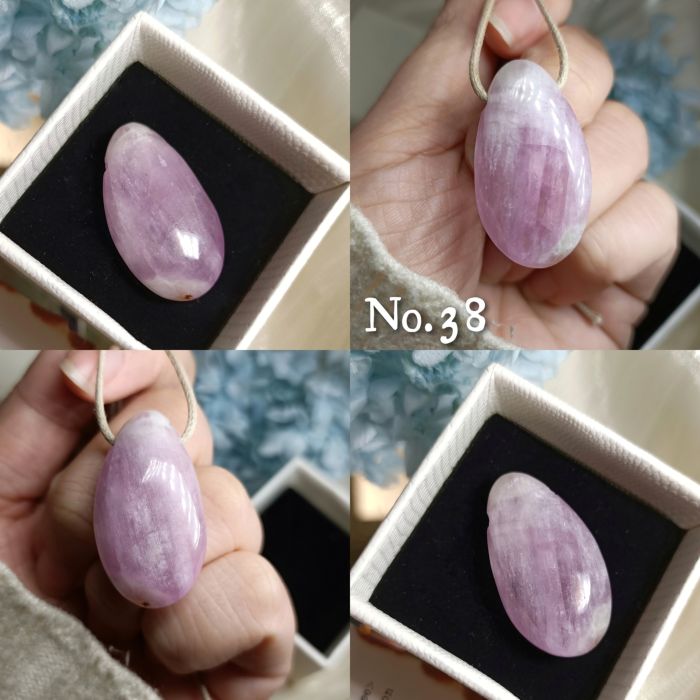 紫鋰輝側洞裸石墜38~50號 KUNZITE ~敞開心門、緩解壓力和消極情緒、治癒並脫去舊有的模式_1