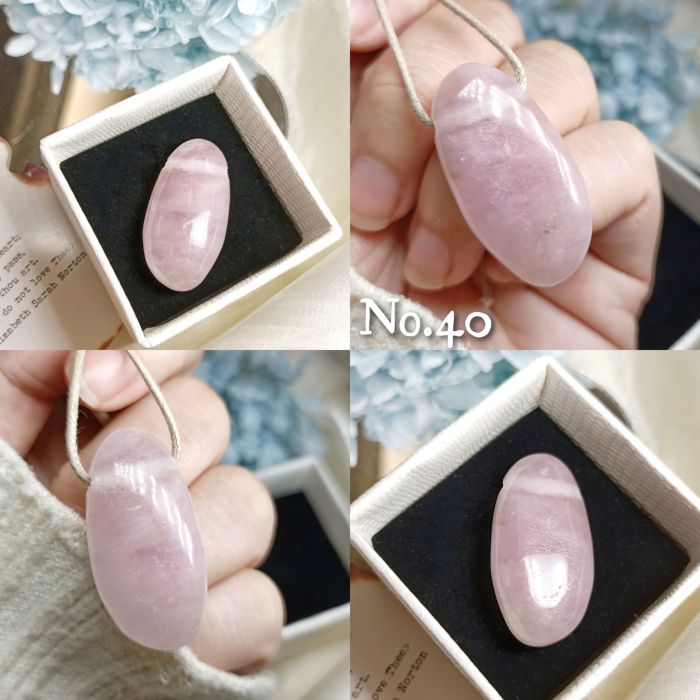 紫鋰輝側洞裸石墜38~50號 KUNZITE ~敞開心門、緩解壓力和消極情緒、治癒並脫去舊有的模式_3