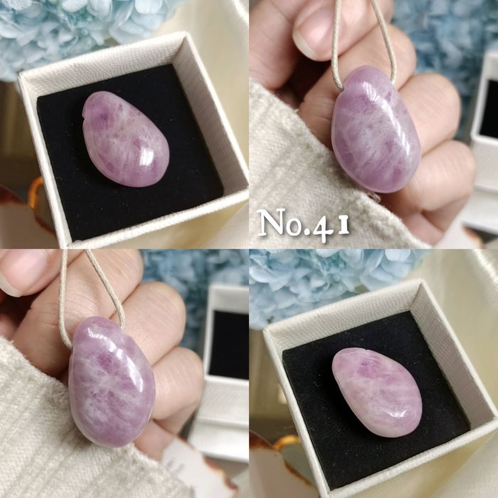 紫鋰輝側洞裸石墜38~50號 KUNZITE ~敞開心門、緩解壓力和消極情緒、治癒並脫去舊有的模式_4