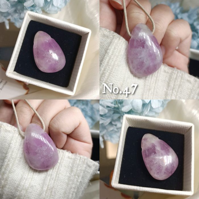 紫鋰輝側洞裸石墜38~50號 KUNZITE ~敞開心門、緩解壓力和消極情緒、治癒並脫去舊有的模式_8
