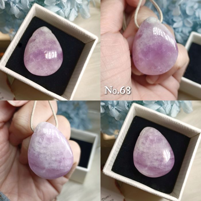 紫鋰輝側洞裸石墜63~74號 KUNZITE ~敞開心門、緩解壓力和消極情緒、治癒並脫去舊有的模式_4