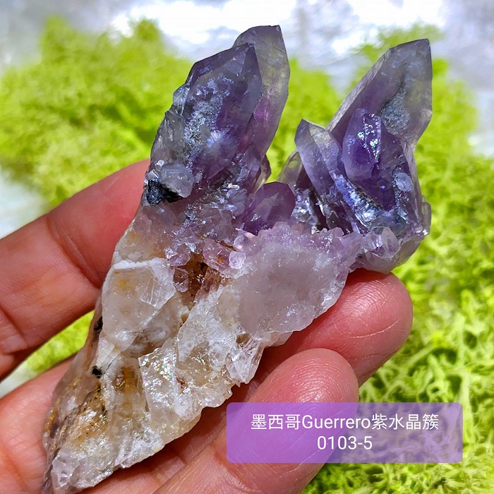 【土桑精品】格雷羅糖心紫水晶簇0103-5號 Guerrero Phantom Amethyst Mexico_3