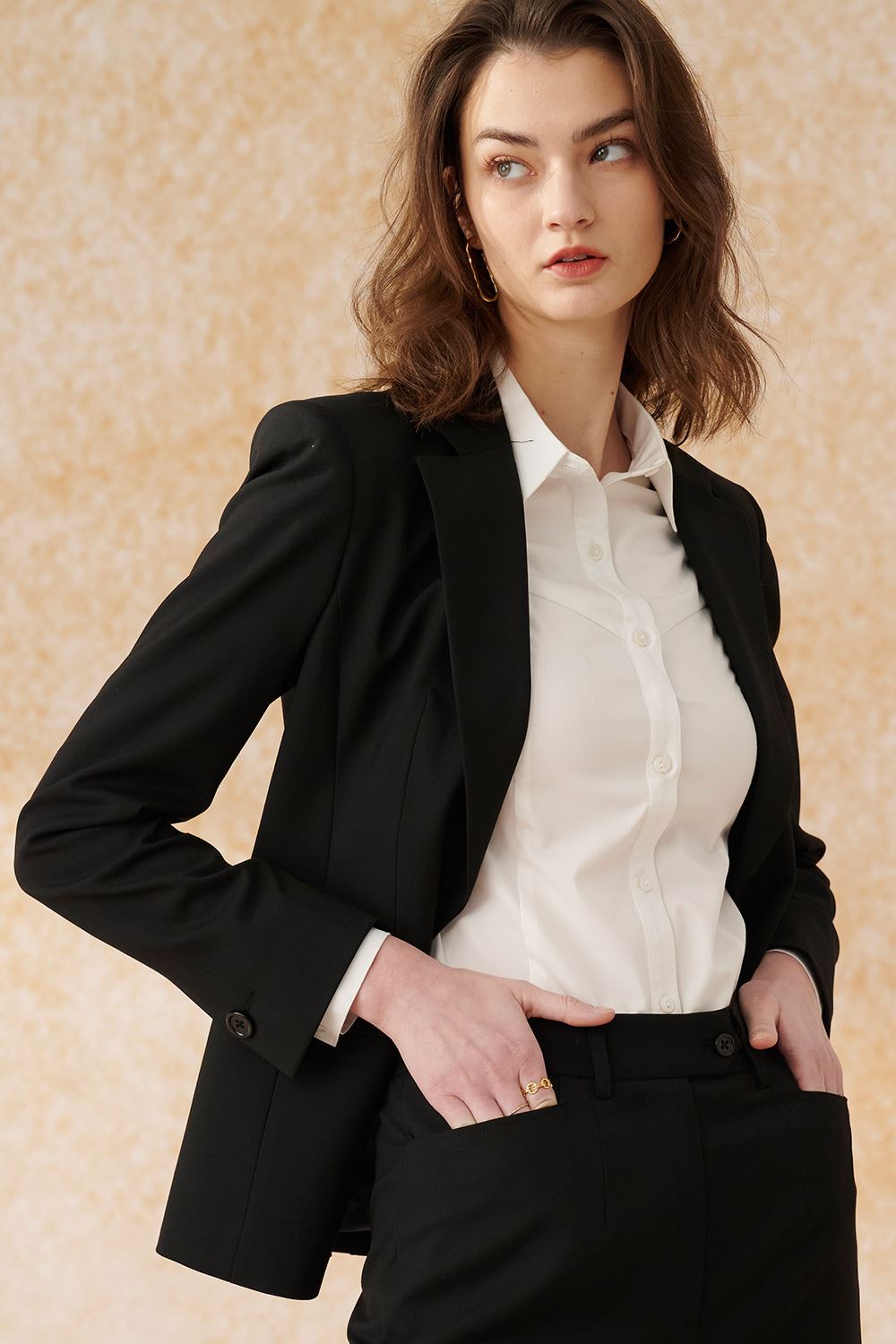 SST&C White Waistcoat-Cut Slim-Fitting Shirt | 7562403001  (Outlet)_5