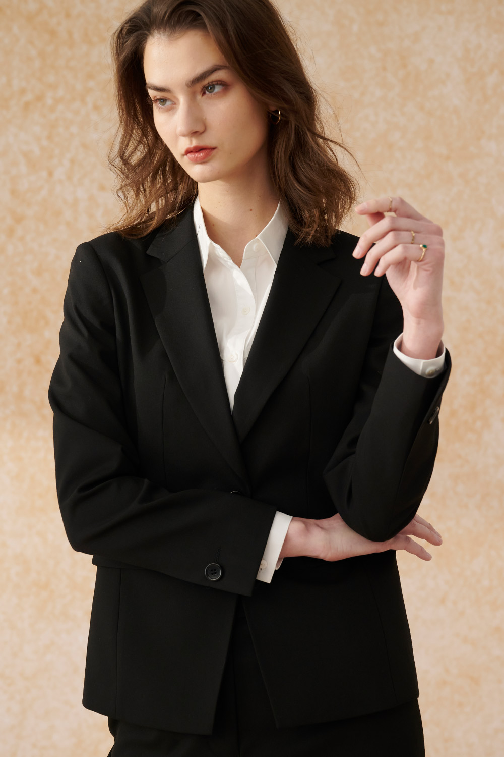 SST&C White Waistcoat-Cut Slim-Fitting Shirt | 7562403001  (Outlet)_6