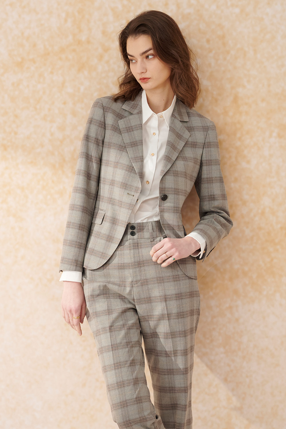 SST&C White Jacquard Slim Fit Shirt | 7562403003  (Outlet)_4