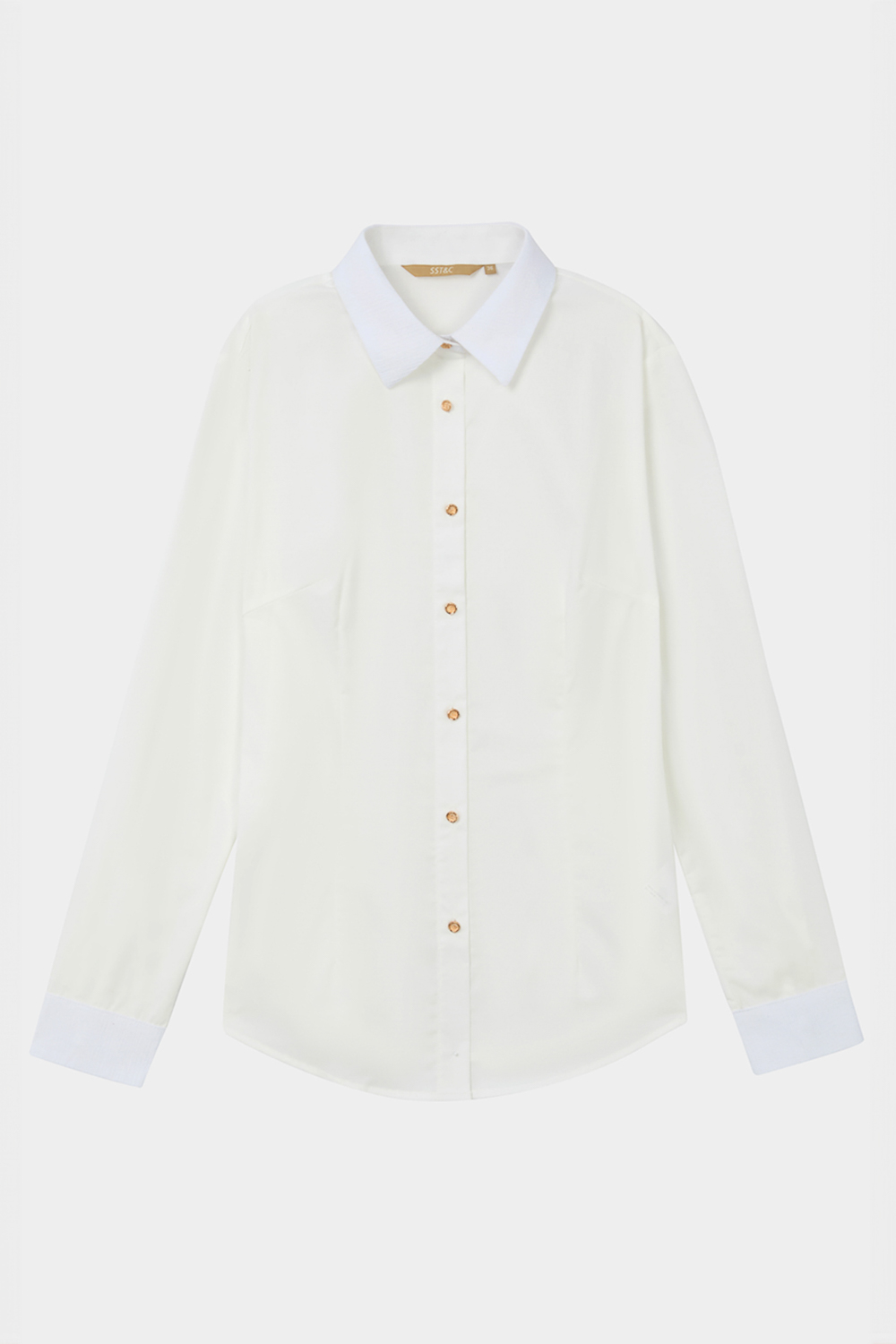 SST&C White Jacquard Slim Fit Shirt | 7562403003  (Outlet)_7