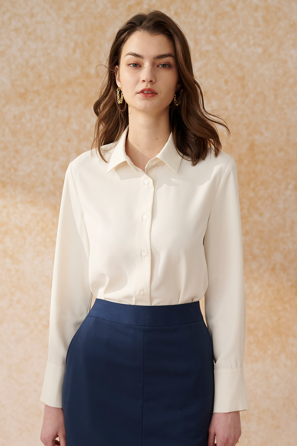 SST&C Milky White Slim Fit Dress | 7662403003  (Outlet)_0