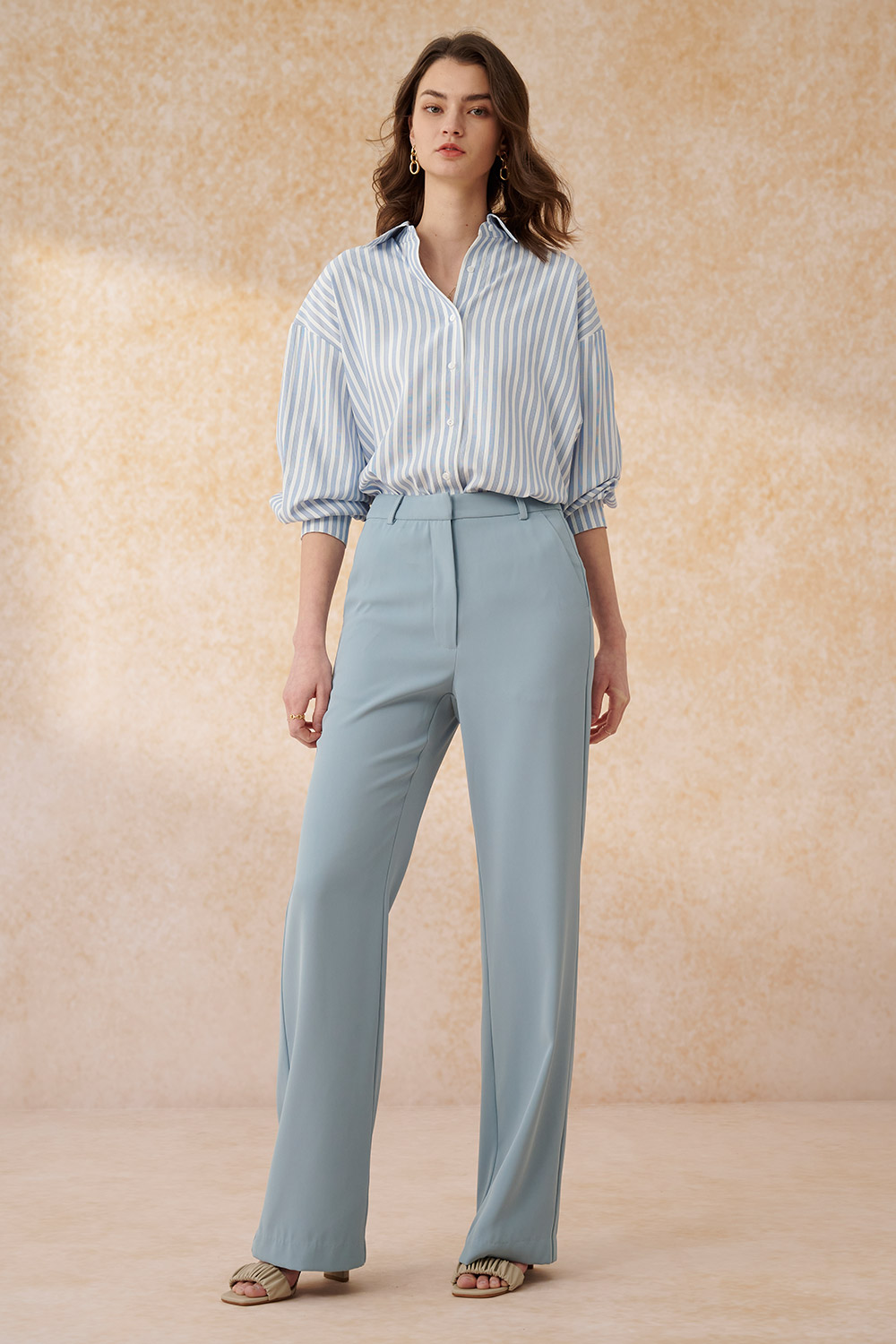SST&C Baby Blue Slim Fit Bell Bottoms | 8262403002  (Outlet)_0