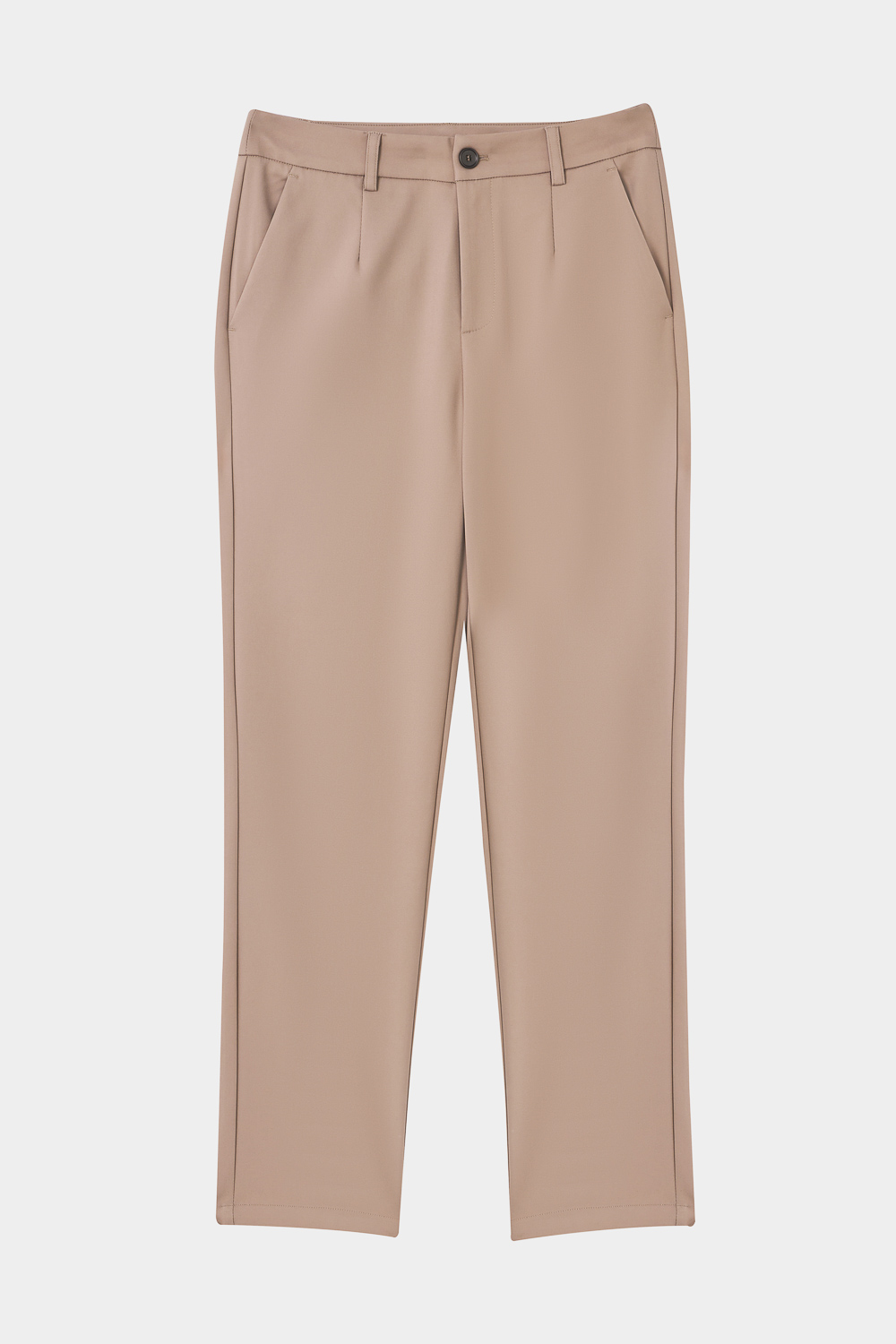 SST&C Gray Camel Slim Elastic Trousers | 8262403003  (Outlet)_5